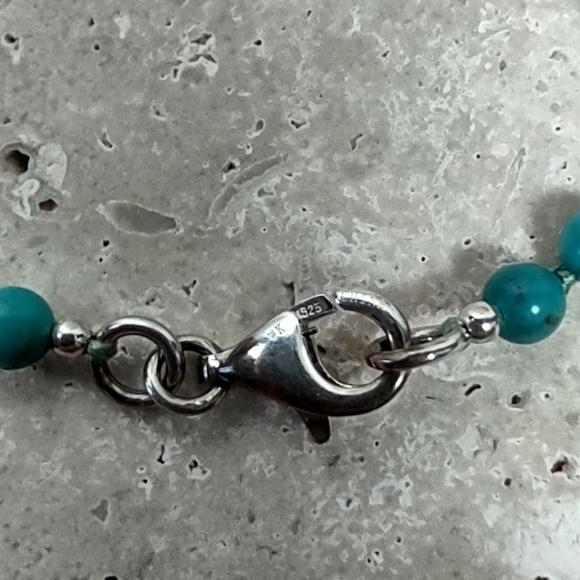 54" Turquoise Gemstone Necklace/Bracelet - Picture 5 of 7